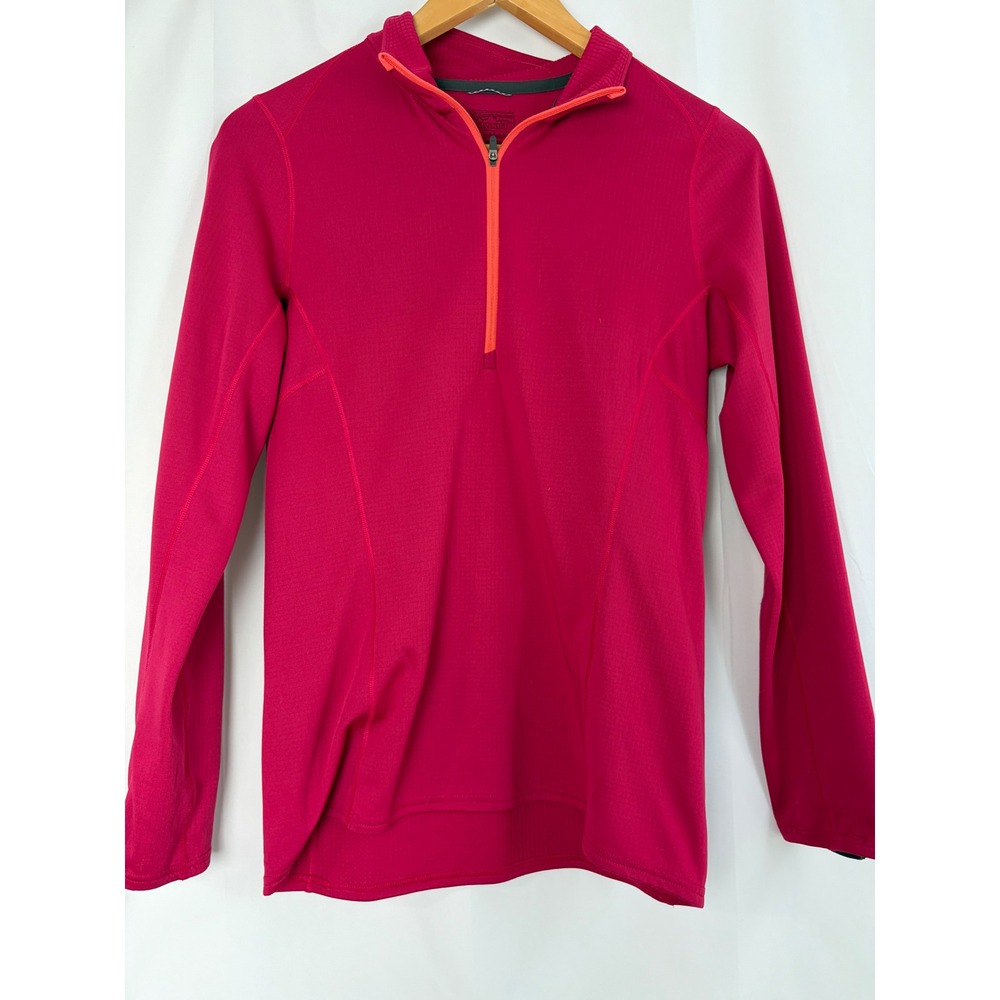 Patagonia Capilene Midweight Baselayer Womens Small Pink 1/4 Zip Polartec Top